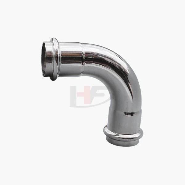 স্টেইনলেস স্টিল প্রেস 90DEG কনুই